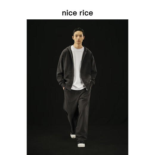 
nice rice good rice r. Series 500G cotton straight casual trousers [same style in the mall] NCQ12027 black (500g) S