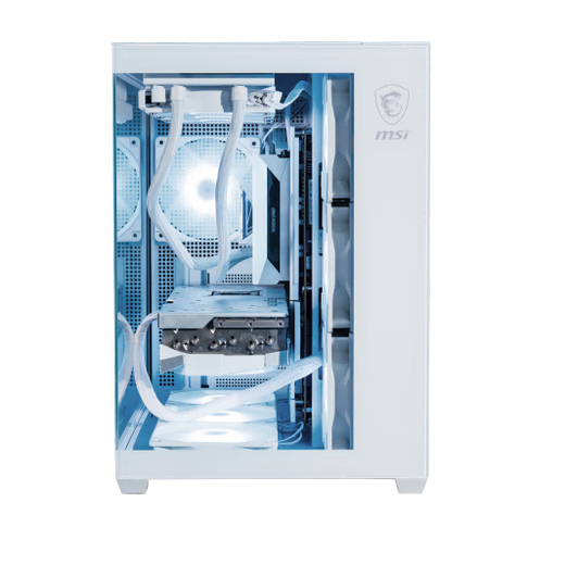 微星（MSI）碉堡PLUS 白色 机箱支持ATX主板(360冷排位/背插主板/海景房/左右分仓/支持5090）