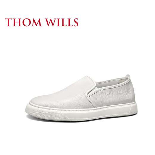 Thom Wills Casual Loafer Schuhe Herren Lederschuhe Cowide Black Board Schuhe Faule Schuhe bequeme Männerschuhe Sommer weißes Kalb G882 Größe 42/8 Größe Größe