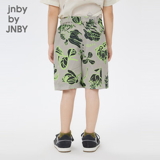 jnby by JNBY江南布衣童装短裤夏多彩印花可爱休闲棉麻男女儿童1N6E13790 347绿色系多彩混杂色 100 cm