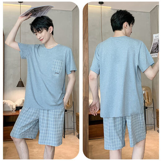 Zhulu de alta gama 100% pura de algodón puro de algodón pantalones cortos de manga corta de verano