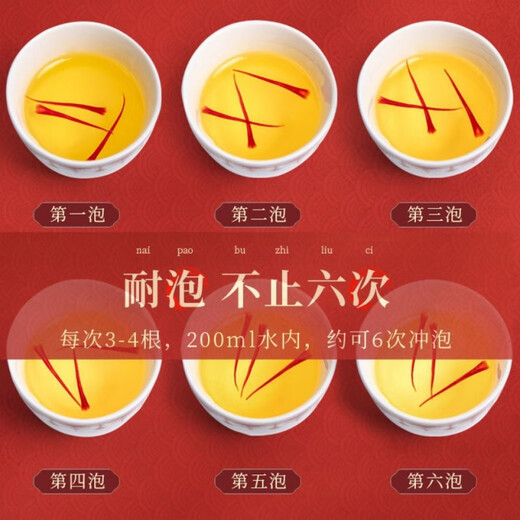 北京同仁堂【黑色星期五】藏红花正宗西藏特级野生藏红花一等泡水喝活血化瘀 胸膈痞闷特级精品超A花丝10克[双礼盒]