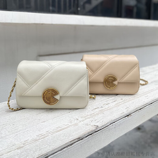 
CHASENG/KAVLON Women's Bag New Women's Bag Diamond Chain Bag Niche Shoulder Bag Versatile Crossbody Bag Chinese Valentine's Day Gift 9227 Bee Gray-Green Gift Box Pack