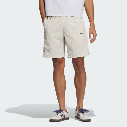 Adidas Sports Men's Pants 2024 Summer New Disney Co-branded Three-Leaf Crock Casual Woven Breathable Crop Shorts JP1416 S
