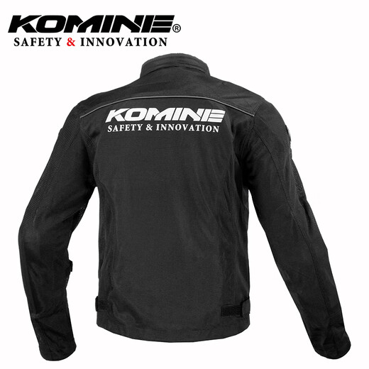 KOMINE SAFETY/INNOVATION Summer full mesh knight jacket light weight anti-fall minimalist style motorcycle riding suit men and women JK-171 Black XL
