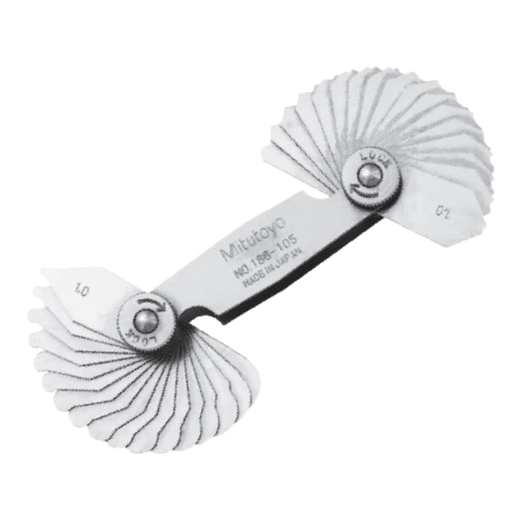 Mitutoyo Radius Gauge C Plate Arc Gauge R Gauge R Square Radius Sample High Precision Imported from Japan 186-105/1-7mm/34p