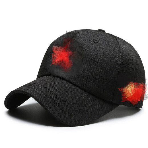 Chinese style embroidered hat men's new fashion simple baseball cap women's national style outdoor simple trend peaked cap red adjustable