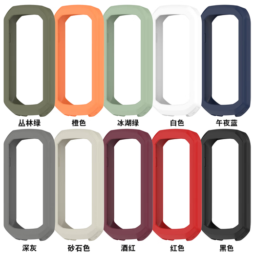 塔斯基适用Garmin佳明Edge1050码表保护套骑行表1050硅胶保护壳防摔半包表壳软套带弹簧扣运动防磨 砂石色 佳明edge 1050【半包镂空款】