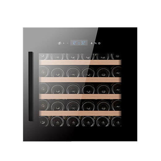 Faseeny home fully embedded wine cabinet constant temperature wine cabinet built-in wine storage and preservation cabinet seamless built-in wine cabinet wine storage cabinet refrigerated cabinet 595 high frequency conversion / side door 36 bottles