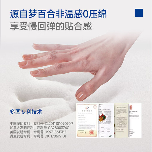 MLILY Zero Pressure Slow Rebound Memory Foam Children's Special Neck Pillow 0-3 Years Old Baby Pillow Low Pillow Core Single