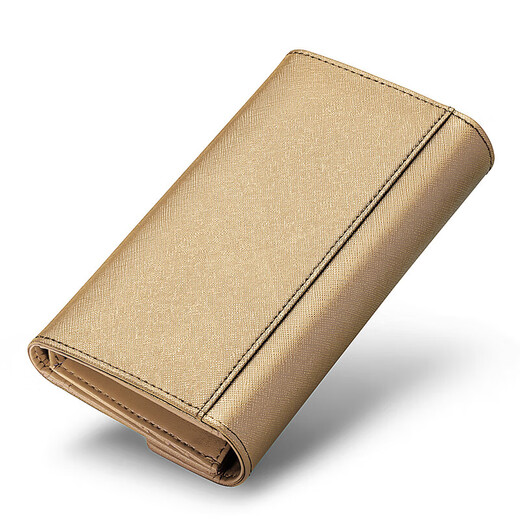 Kangaroo (KANGAROO) 2024 New Wallet Women's Long Genuine Leather Large Capacity Wallet Clutch Women's Genuine Cowhide Mobile Phone Cover Rich Red - Upgraded - Anti-Theft Brush Version