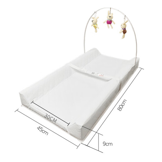 Baby crib removable crib changing table portable bed touch pad nursing table baby bed diaper changing white three-sided crib