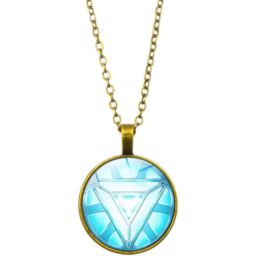 
Iron Man Reactor Necklace Key Backpack Pendant Avengers Marvel Peripheral Gift Metal Pendant Gift Style 5 XSWX1389-Silver