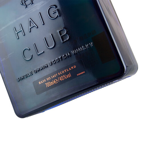 尊尼获加翰格蓝爵（Haig Club） 雅爵 苏格兰 单一谷物 威士忌 洋酒 700ml 翰格蓝爵