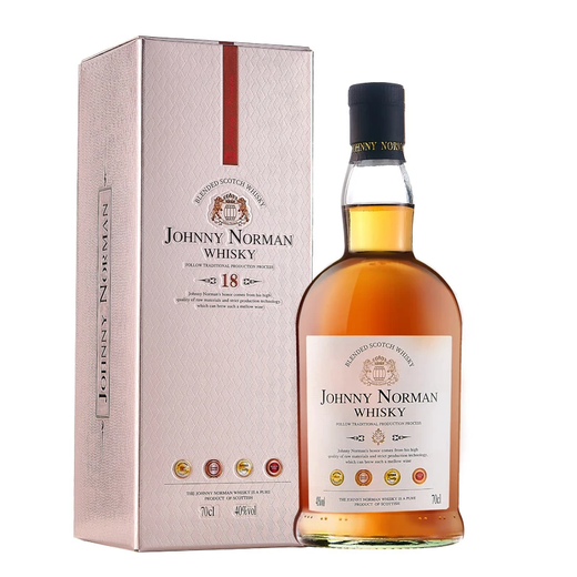 JOHNNY NORMAN英国进口洋酒苏格兰威士忌酒调和麦芽洋酒烈酒40°调酒礼盒700ml 【英国威士忌】【2支礼盒装】