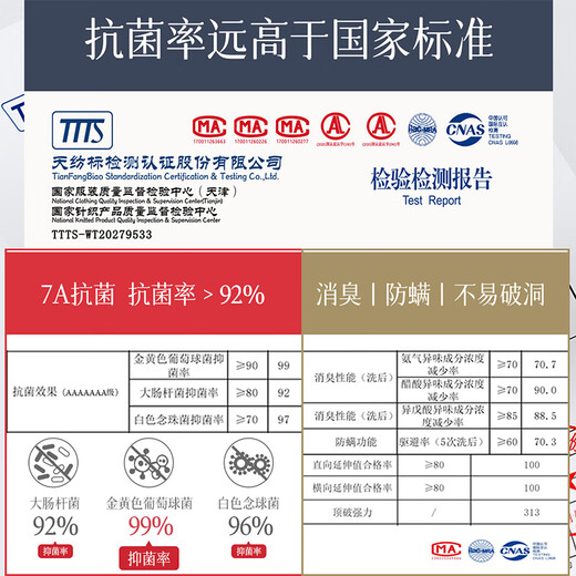 Hengyuanxiang 7A antibacterial socks men's mid-calf 100% cotton spring anti-odor socks sweat-absorbent four-season business cotton stockings 2 black/2 navy/2 dark gray 6 pairs one size fits all 100% cotton