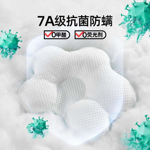 Jingqi Baby Shaping Pillow Anti-deviation Head Correcting Head Shape Correction 0-6-12 Months Newborn Baby Pillow Blue 7A Antibacterial Cooling and Warming Double Sided