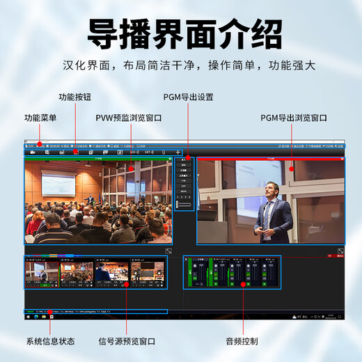 Jiatv jsy9900 16-канальная направляющая станция 16-канала PINCH-Stream Switch Station Live Guide Guide и трансляция All-in-One Live Rover Room Douyin Kuaishou Video Multi-Bit Switch Station 9900 High-End (16-канальный HDMI/SDI необязательно)