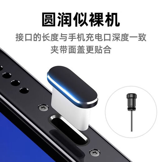Benisini Tail Plug Protector Type-c Android Phone Dust Plug Charging Port Plug Suitable for Mate60/60Pro/P Black 1 Pack for Crystal Storage Box + Storage Type-C Charging Plug Dust Plug