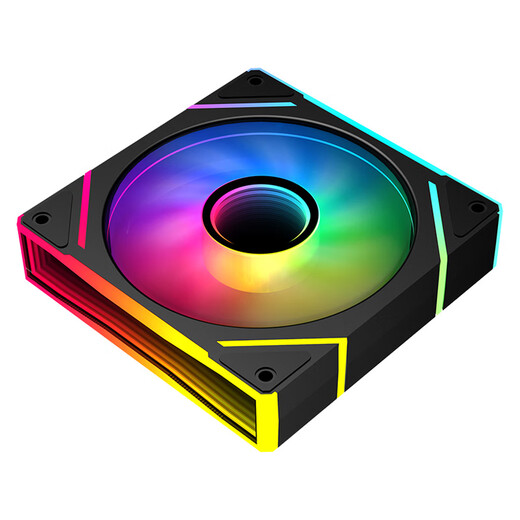 SAMA Realm V3 black reverse blade 12cm chassis fan ARGB infinite mirror light/5V3P divine light synchronization/small 4P-PWM speed regulation/hydraulic bearing/standard shock absorber