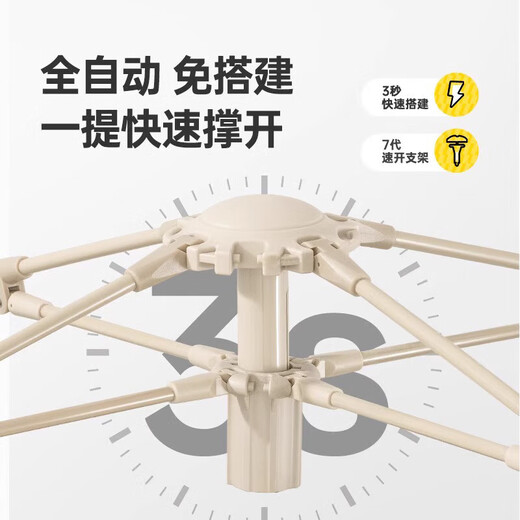 探险者（TAN XIAN ZHE）帐篷户外露营帐篷防雨过夜3人-4人帐篷天幕二合一全自动黑胶帐篷 【3-5人黑胶帐篷】+防潮垫