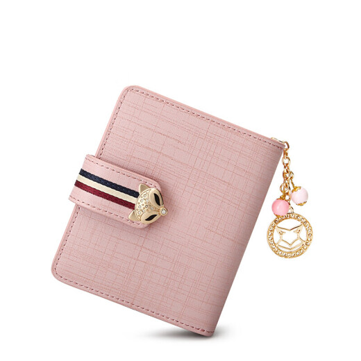 Golden Fox (Foxer) Cowhide Women's Billet Gran capacidad Bolsa corta Bolsa Bolsa Monedas Clip de monedas de moneda Luz de lujo de lujo Regalo de cumpleaños