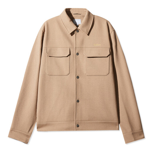 CABBEEN workwear texture jacket men's 2024 spring new loose casual street black trendy brand jacket khaki 35 L /175/50