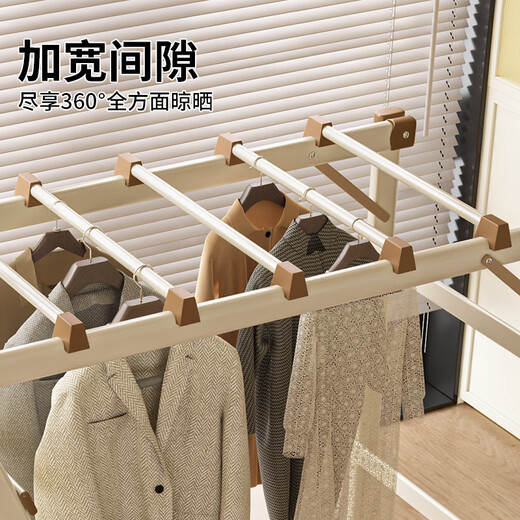 Yilinju ladder herringbone ladder household ladder household folding ladder aluminum alloy ladder folding ladder clothes rack two-in-one