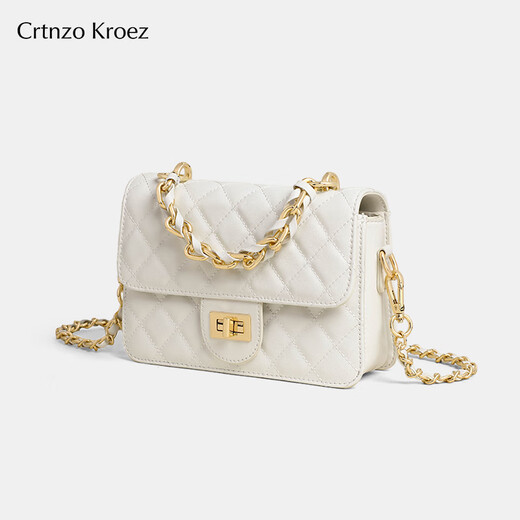 Crtnzo Kroez Sitio web oficial Bolsa Bolsa para mujeres 2025 NUEVA BOLSA PEQUEÑA Crossbody Bag Cirtieno Cumpleaños Chino Día de San Valentín Regalo Bolso de mujer White-CK Regalo para mujer para novia y novia Senedor de alta gama de alta gama