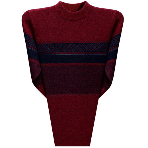 Ordos Kaschmirpullover Herren Winter Cashmere Pullover Herren-Halbschildkragenpullover-Pullover zum Pilling mittleren Alters und älteren Shenlan 3xl 185/100a