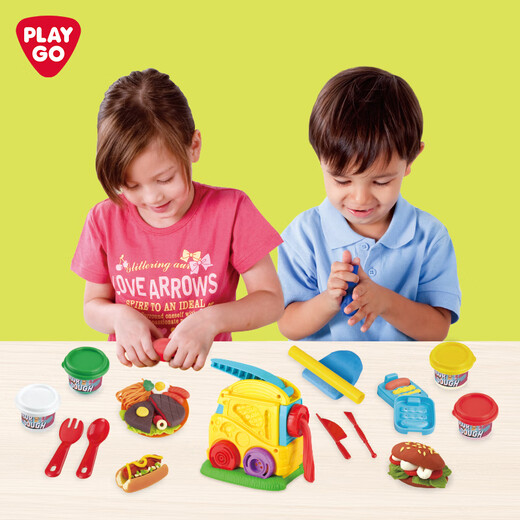 
PLAYGO Rice Colorful Mud Non-toxic Children's Toys for Boys and Girls DIY Colorful Mud Ultra Light Clay Handmade Noodle Set 8801