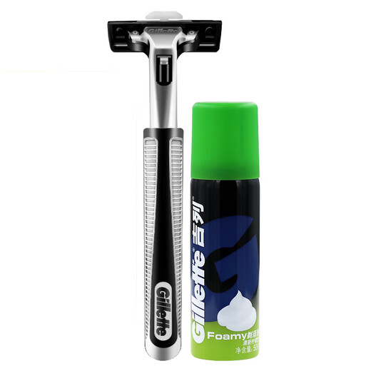 吉列剃须刀手动刮胡刀胡须威锋1刀架1刀头+须泡非电动男士新年生日礼物送男友 吉列威锋1刀架+1刀头+50g须泡