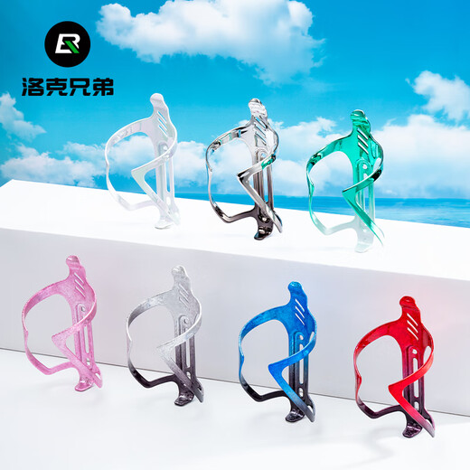 Rock Brothers Bicycle Water Bottle Rack Aluminum Cycling Water Cup Rack Road Mountain Folding Commuter Bike Water Bottle Rack Ice Crack Pink