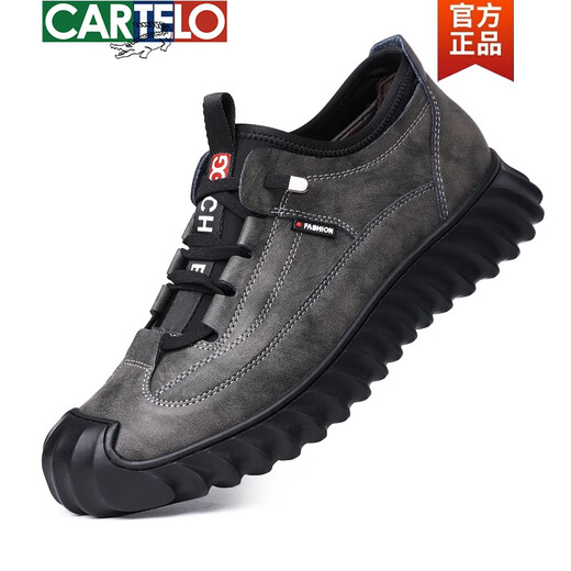 Cartelo Brand Men's Chaussures Nouvelles chaussures décontractées en cuir authentique