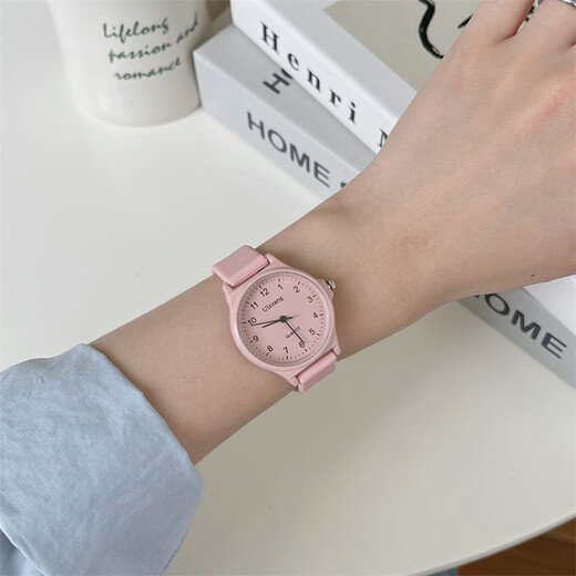 Prüfung Watch für weibliche Junior- und Senioren -Schüler mit hohem Erscheinungsbild und einfacher Ins -Stil für Mädchen Jugendcampus weiße Quarz Uhr 5010 Butterfly Black Gürtel, Wachkiste + Ersatzbatterie