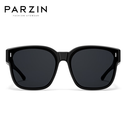 帕森（PARZIN）儿童近视套镜 轻盈TR镜框 高清偏光6-10岁男女童护眼墨镜 PZ12118 星际黑