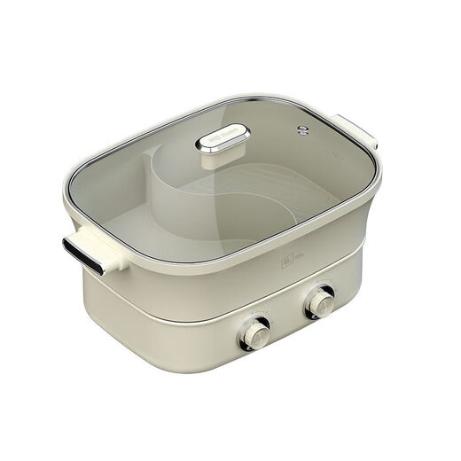 MIJI MIJI MIJI POT Multi-Función EMPL6810 Pot de cocción doméstica Gran capacidad División Double Pot caliente EMP-L681 [Pot doble]