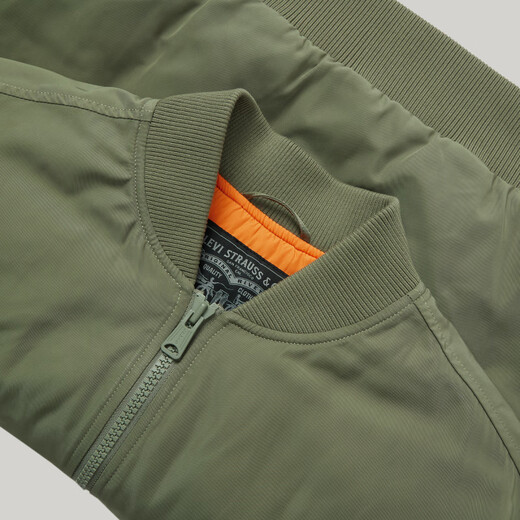 Levi's couples same warm American classic casual casual cotton jacket bomber jacket military green XL