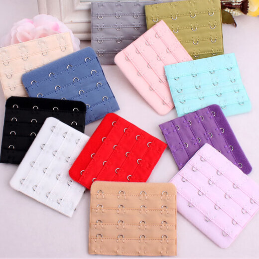 Rongtao underwear buckle increases to four rows and four buckles. Bra extension buckle. Underwear adjustment back buckle. 4 rows and 4 buckles. Extended buckle. Navy blue.