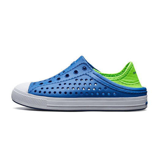 Skechers斯凯奇童鞋男童夏季透气一脚套网速休闲凉鞋洞洞鞋91995L