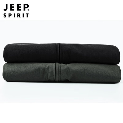 JEEP SPIRIT Jeep Jacket Men's Spring and Autumn Jacket Men's Reversible Stand Collar Casual Sports Men's Top Black XL