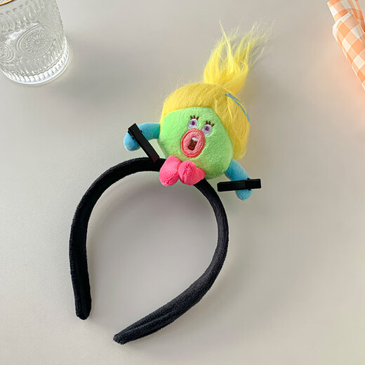 Beautiful princess, ugly, cute and funny hair hoop for women 2024 new creative headband for washing face and going out, universal fun hairpin headband 1# blue and purple Pisces headband