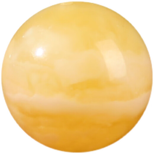 DRJEFUN natural beeswax loose beads single round bead old honey chicken fat yellow amber white flower separated beads star and moon bracelet accessories top bead carefully selected beeswax single bead (12mm single)