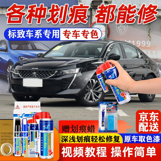 Bolígrafo de retoque de pintura para coche Peugeot 4008/408/5008/508L/308s cristal de carbono blanco y negro pintura para coche reparación de arañazos pintura autoaerosol Haoyue gris PE-18