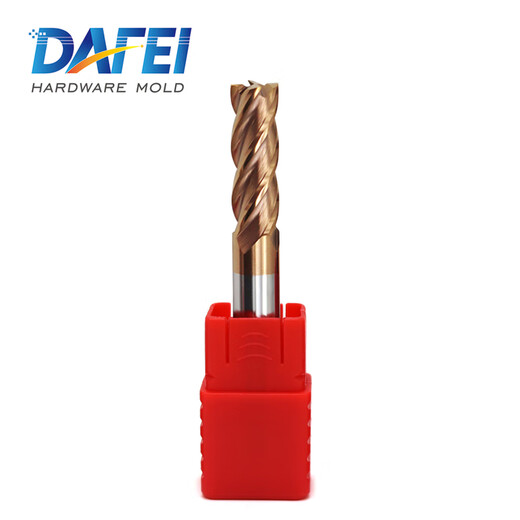 DAFEI55 degree tungsten steel milling cutter 4-edge coated flat bottom end mill gong cutter extended CNC CNC tool carbide 1.5*4*4*50