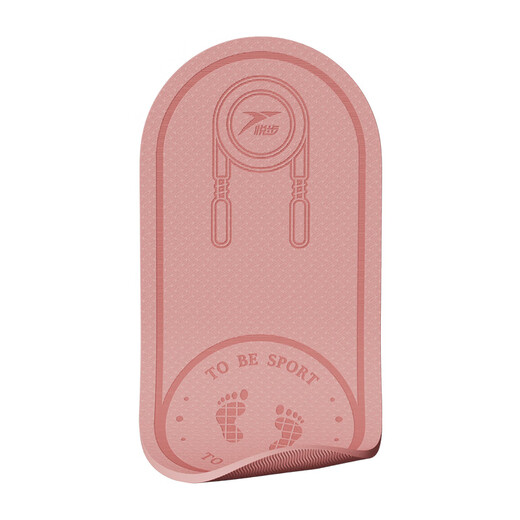 Yuebu jump rope shock absorbing mat indoor silent mat rope skipping mat jumping mat soundproof and anti-slip sports fitness special floor mat thickened Xiwu Zi [two-piece set] 140*66 [thickness 6mm]