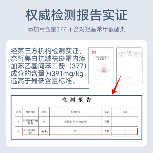 奈皙日本377烟酰胺美白祛斑霜淡化黑色素去雀斑老年黄褐斑面霜男女士