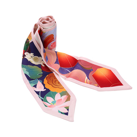 Space Creation Chinese Style Silk Scarf Gift Box Chang'e Style