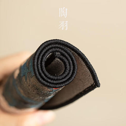 Taoyu thickened plush absorbent tea towel, Zen towel, tea cloth, special tea tablecloth, pot rag, kung fu tea set accessories, brocade tea towel, Yutang Fugui