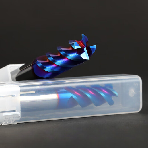 65-degree tungsten steel milling cutter 4-edged carbide flat knife end mill four-edged steel with flat bottom extended straight shank coating CNC tool machining center 65-degree flat knife 10*40*10D*100L